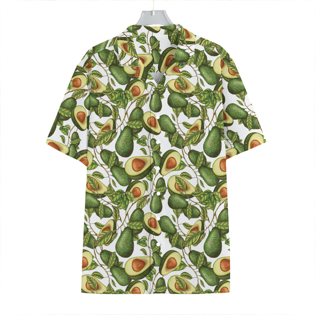 Avocado Cut In Half Drawing Print Hawaiian Shirt