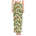 Avocado Cut In Half Drawing Print High Slit Maxi Skirt