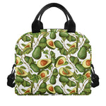 Avocado Cut In Half Drawing Print Insulated Lunch Bag