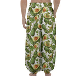 Avocado Cut In Half Drawing Print Lantern Pants