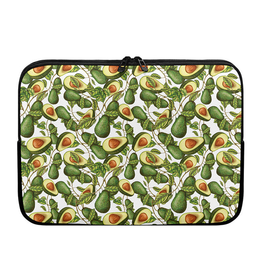 Avocado Cut In Half Drawing Print Laptop Sleeve