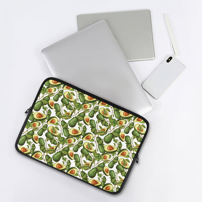 Avocado Cut In Half Drawing Print Laptop Sleeve