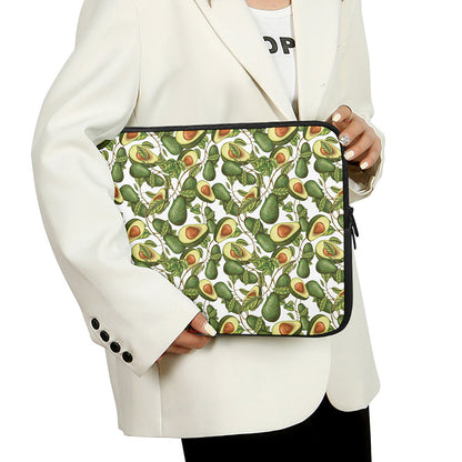 Avocado Cut In Half Drawing Print Laptop Sleeve