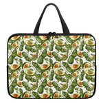 Avocado Cut In Half Drawing Print Laptop Sleeve With Handle