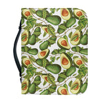 Avocado Cut In Half Drawing Print Leather Bible Cover
