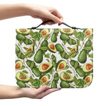 Avocado Cut In Half Drawing Print Leather Bible Cover