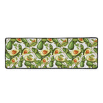 Avocado Cut In Half Drawing Print Long Kitchen Mat