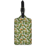 Avocado Cut In Half Drawing Print Luggage Tag