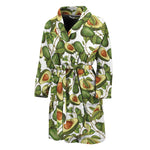 Avocado Cut In Half Drawing Print Men's Bathrobe