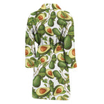 Avocado Cut In Half Drawing Print Men's Bathrobe