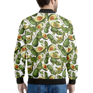 Avocado Cut In Half Drawing Print Men's Bomber Jacket