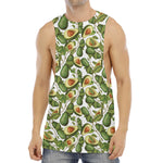 Avocado Cut In Half Drawing Print Men's Muscle Tank Top