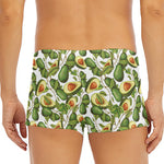 Avocado Cut In Half Drawing Print Men's Short Boxer Briefs