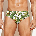 Avocado Cut In Half Drawing Print Men's Swim Briefs