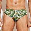 Avocado Cut In Half Drawing Print Men's Swim Briefs