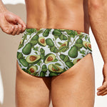 Avocado Cut In Half Drawing Print Men's Swim Briefs