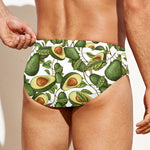 Avocado Cut In Half Drawing Print Men's Swim Briefs
