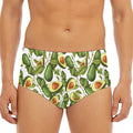 Avocado Cut In Half Drawing Print Men's Triangle Swim Briefs