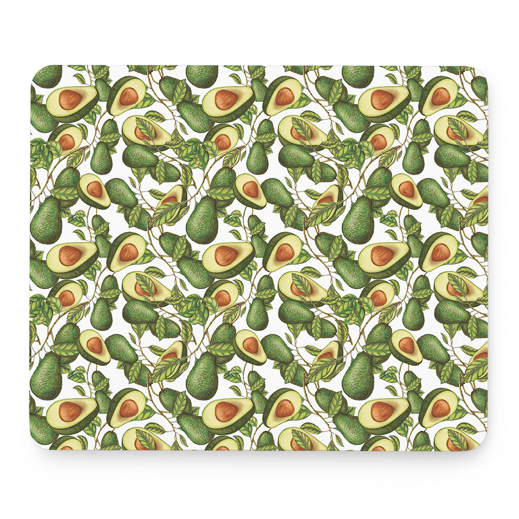 Avocado Cut In Half Drawing Print Mouse Pad