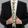 Avocado Cut In Half Drawing Print Necktie