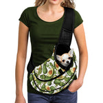 Avocado Cut In Half Drawing Print Pet Sling Carrier