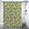 Avocado Cut In Half Drawing Print Premium Shower Curtain