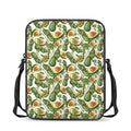 Avocado Cut In Half Drawing Print Rectangular Crossbody Bag