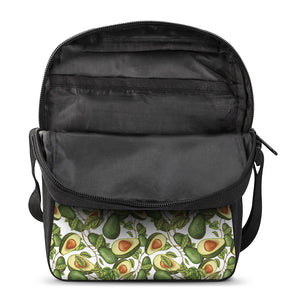 Avocado Cut In Half Drawing Print Rectangular Crossbody Bag