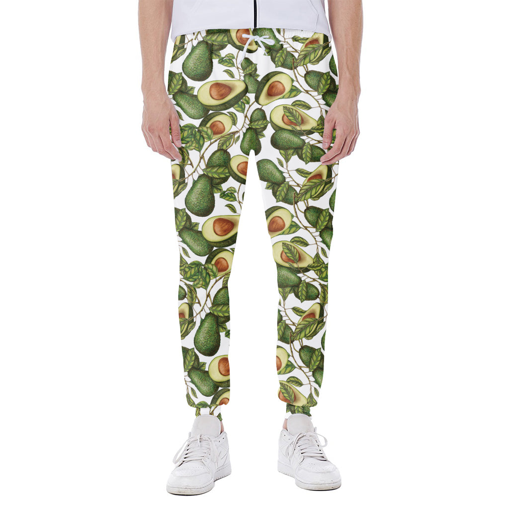 Avocado Cut In Half Drawing Print Scuba Joggers