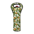 Avocado Cut In Half Drawing Print Single Neoprene Wine Tote