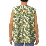 Avocado Cut In Half Drawing Print Sleeveless Baseball Jersey