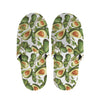 Avocado Cut In Half Drawing Print Slippers