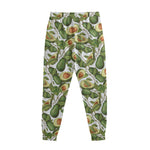 Avocado Cut In Half Drawing Print Sweatpants