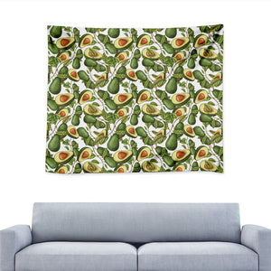 Avocado Cut In Half Drawing Print Tapestry