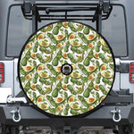 Avocado Cut In Half Drawing Print Tire Cover With Camera Hole