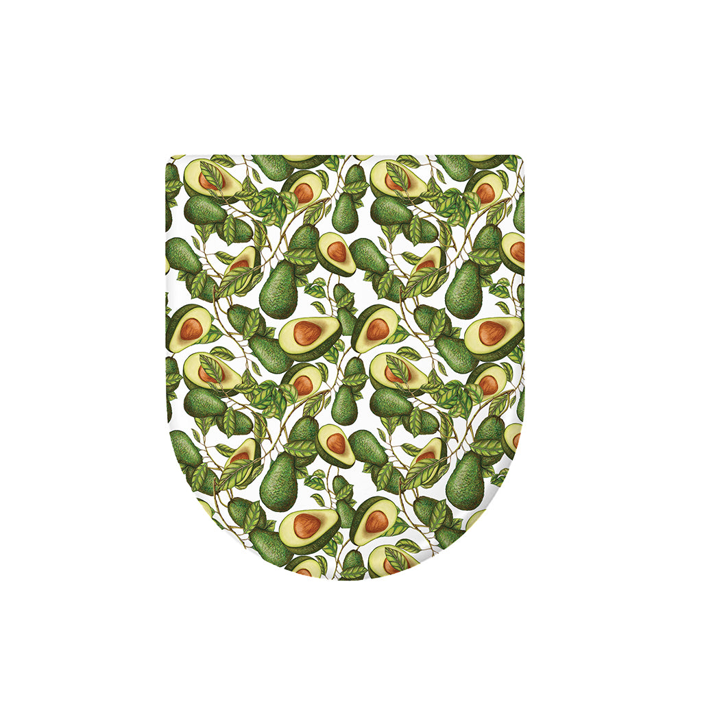 Avocado Cut In Half Drawing Print Toilet Lid Cover