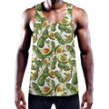 Avocado Cut In Half Drawing Print Men's Workout Tank Top