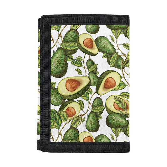 Avocado Cut In Half Drawing Print Trifold Wallet