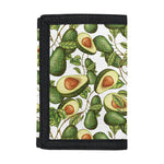Avocado Cut In Half Drawing Print Trifold Wallet