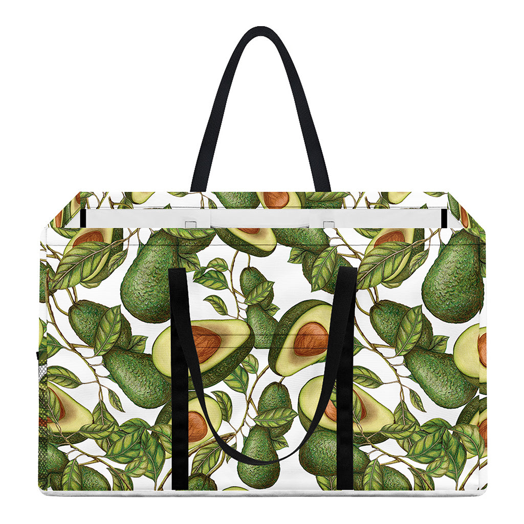 Avocado Cut In Half Drawing Print Utility Tote Bag