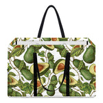 Avocado Cut In Half Drawing Print Utility Tote Bag