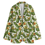 Avocado Cut In Half Drawing Print Women's Blazer