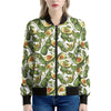 Avocado Cut In Half Drawing Print Women's Bomber Jacket