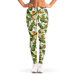 Avocado Cut In Half Drawing Print Women's Leggings