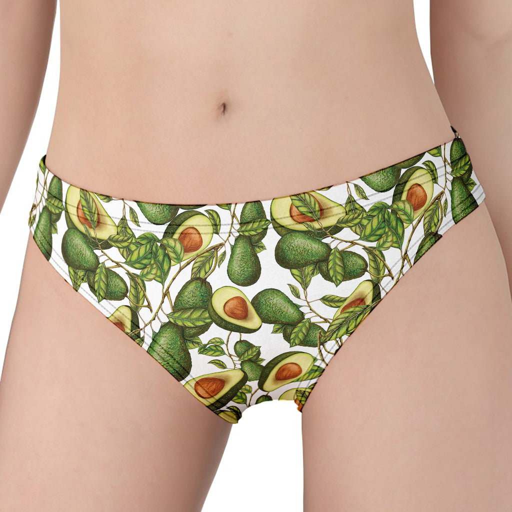 Avocado Cut In Half Drawing Print Women's Panties