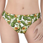 Avocado Cut In Half Drawing Print Women's Thong