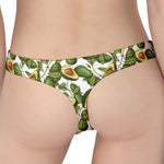 Avocado Cut In Half Drawing Print Women's Thong