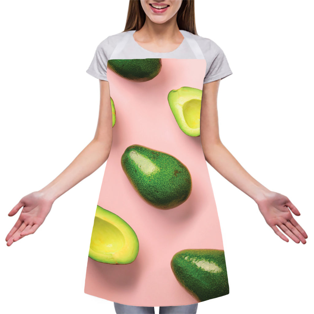 Avocado Cut In Half Pattern Print Adjustable Apron