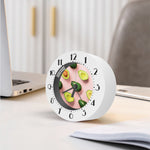 Avocado Cut In Half Pattern Print Alarm Clock