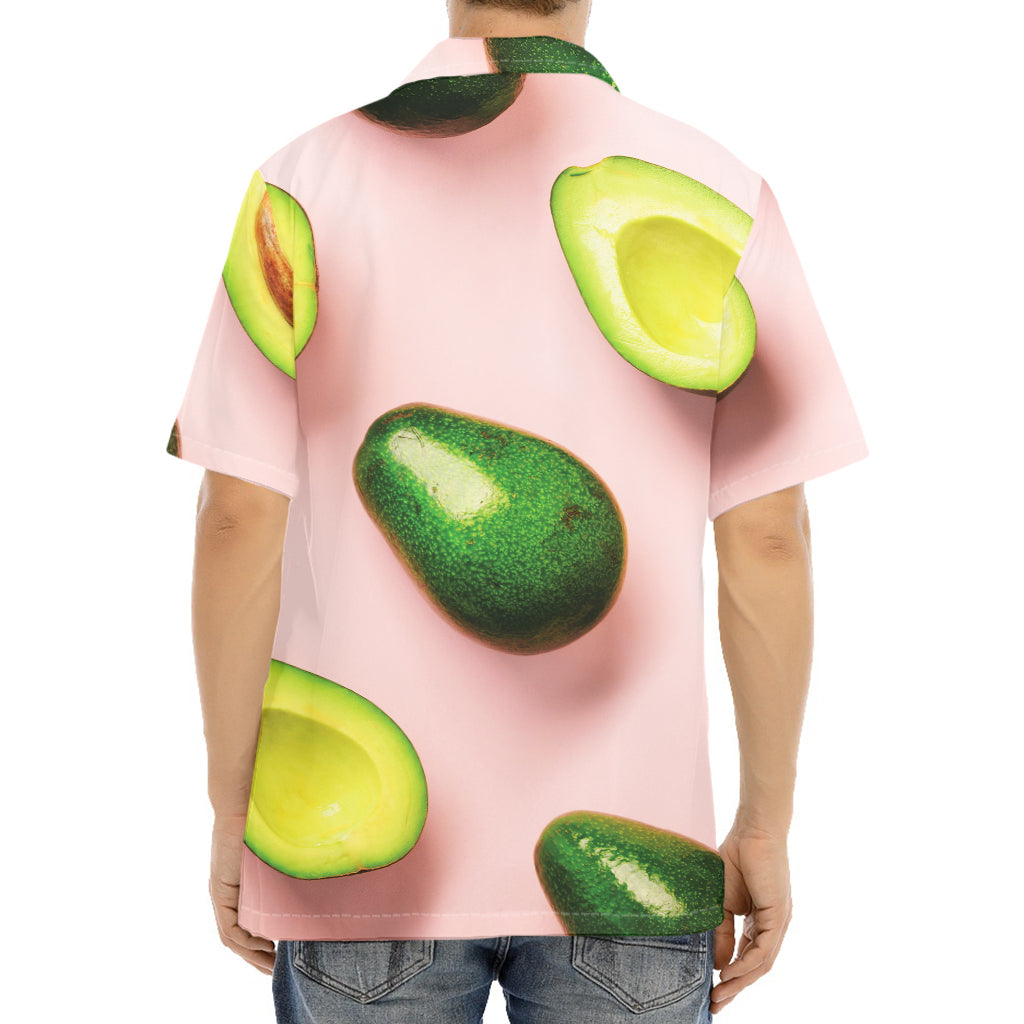 Avocado Cut In Half Pattern Print Aloha Shirt